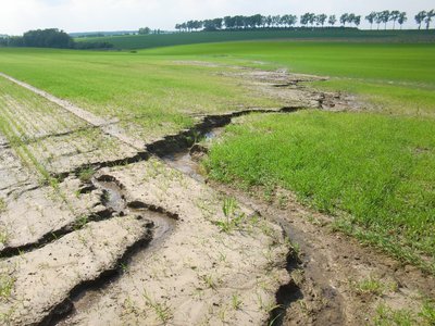 Bodenerosion und Schlammlawinen-Bild